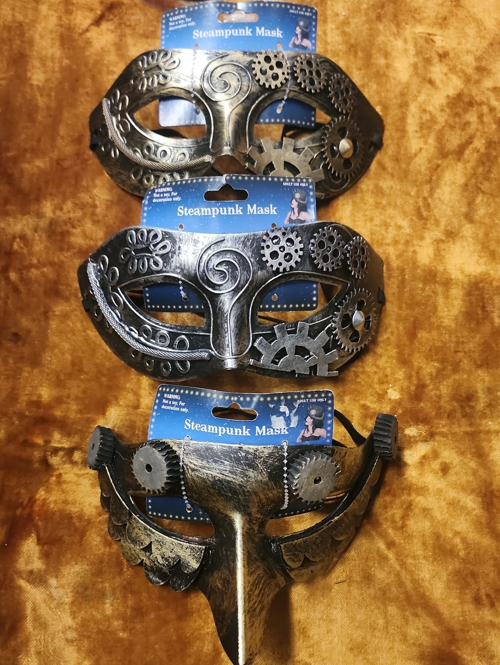 (3pc) Steampunk Party Masks